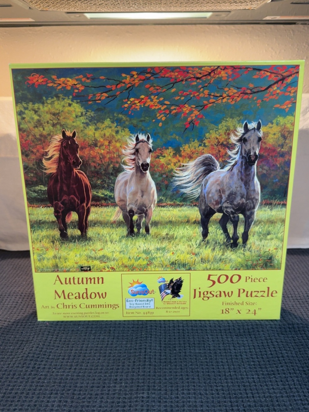 Autumn Meadow 500-Piece Jigsaw Puzzle - Green